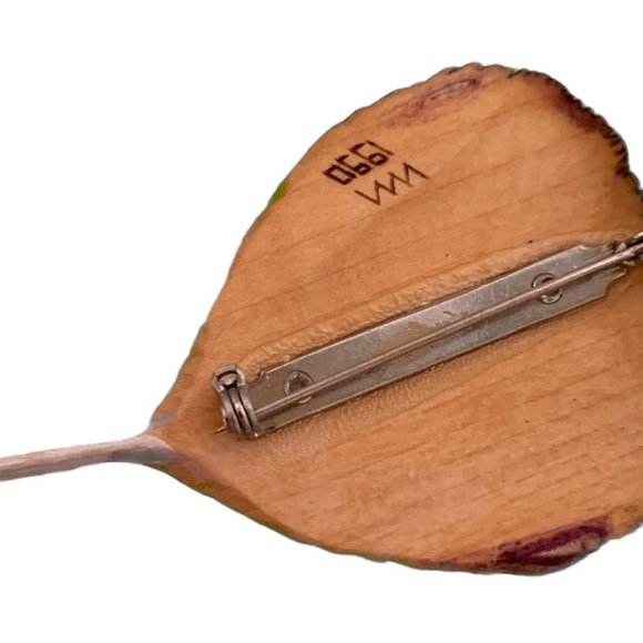 RARE: Vintage, Peacock Feather Brooch - Picture 2 of 2